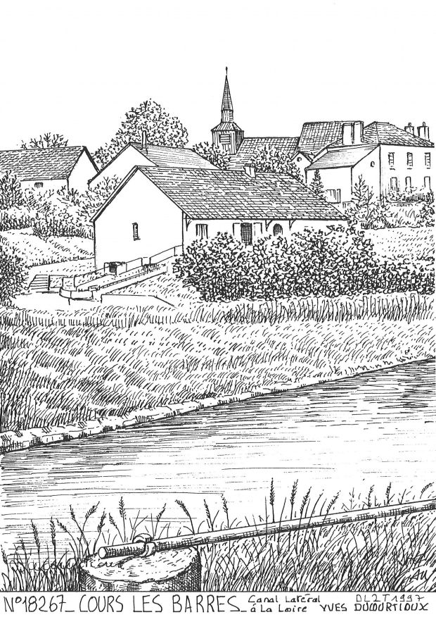 N 18267 - COURS LES BARRES - canal latral la loire